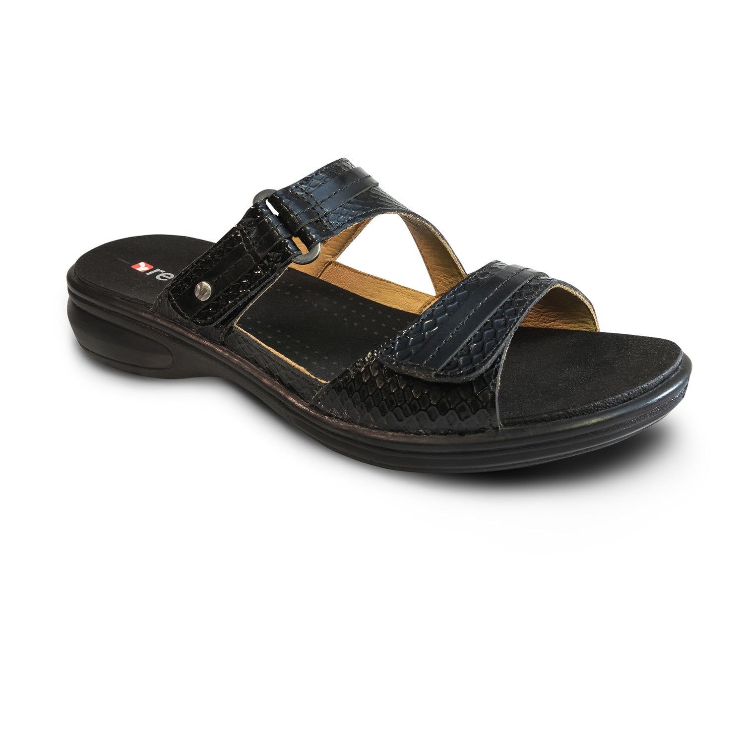 Revere Rio - Women's Adjustable Slide - Rio Black Snake