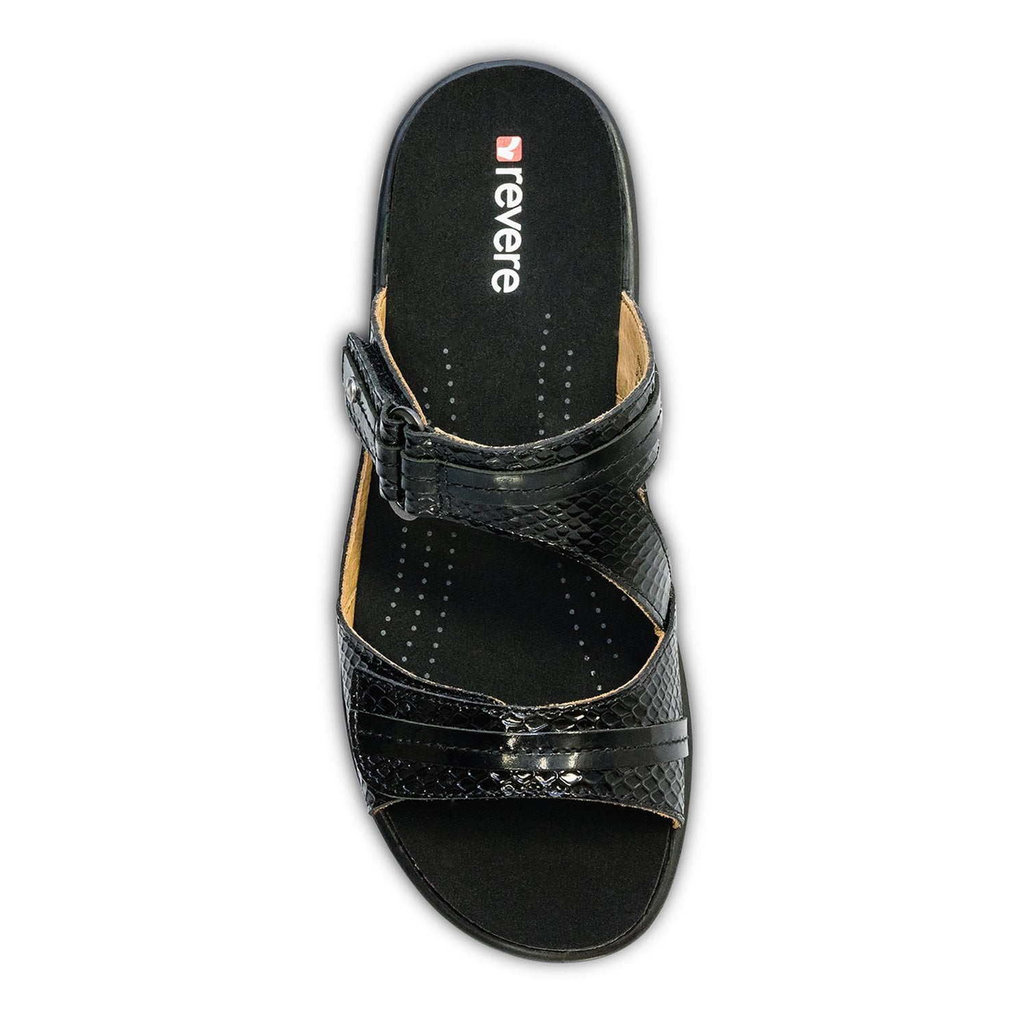 Revere Rio - Women's Adjustable Slide - Rio Black Snake Top