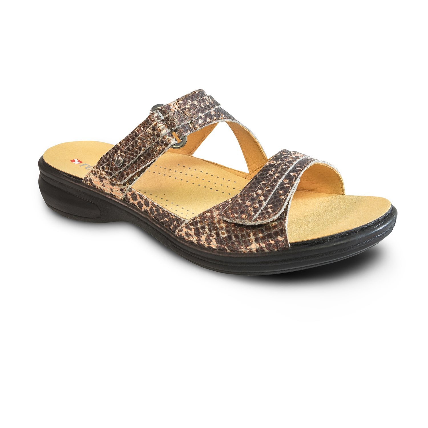 Revere Rio - Women's Adjustable Slide - Rio Bronze Snake