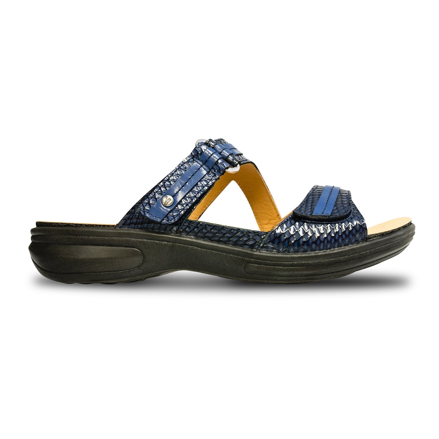 Revere Rio - Women's Adjustable Slide - Rio Navy Snake Side
