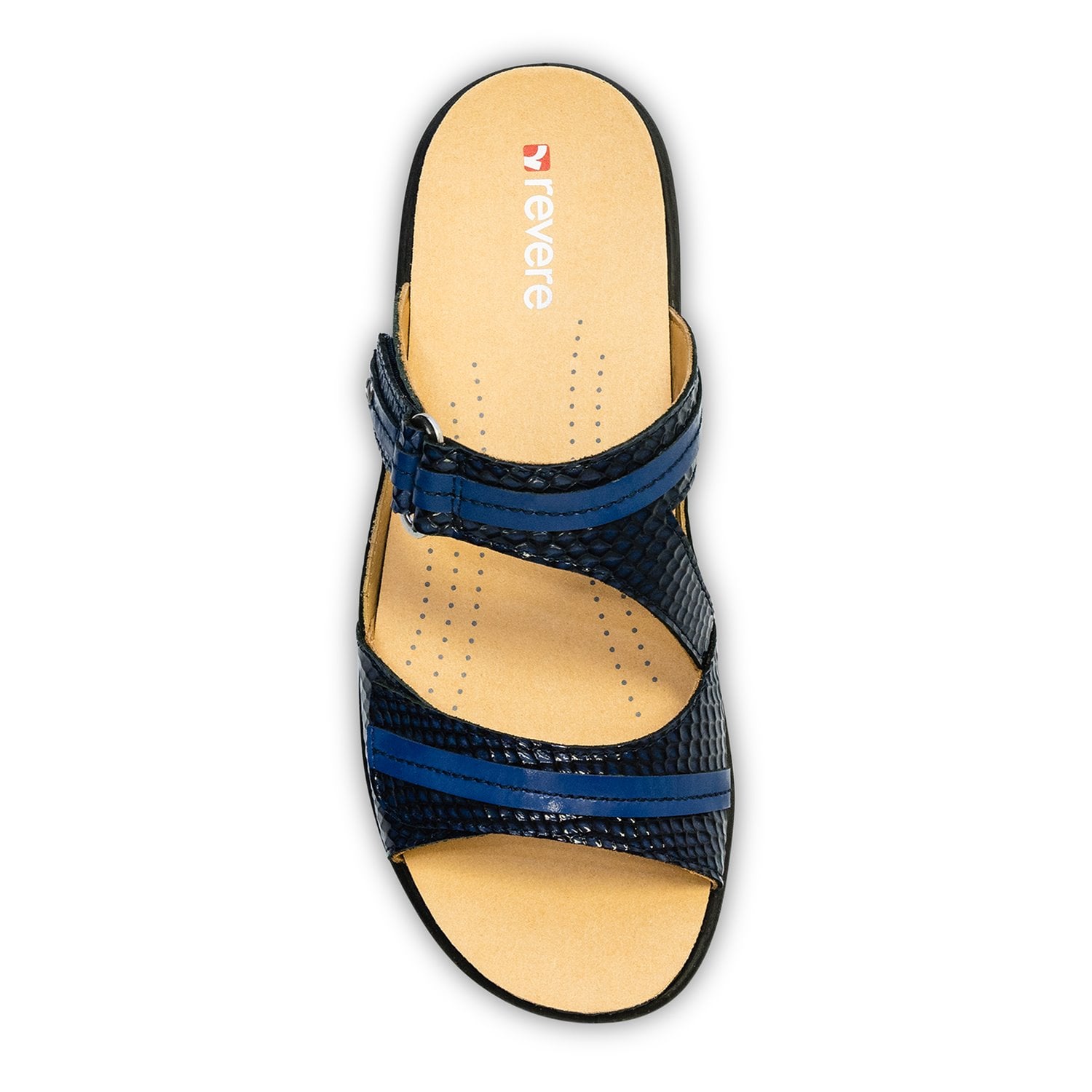Revere Rio - Women's Adjustable Slide - Rio Navy Snake Top