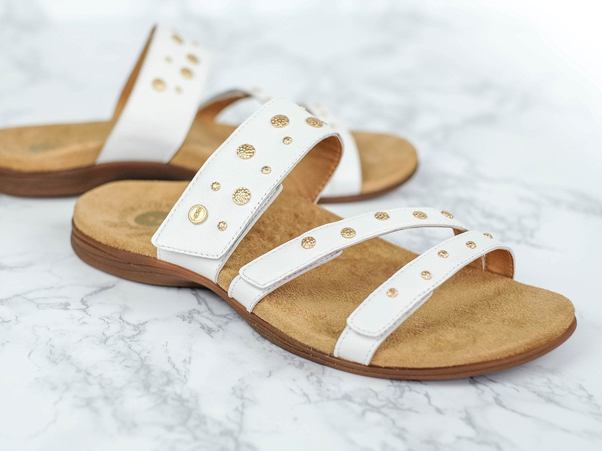 Revitalign Playa Slide Women's Comfort Sandal in White