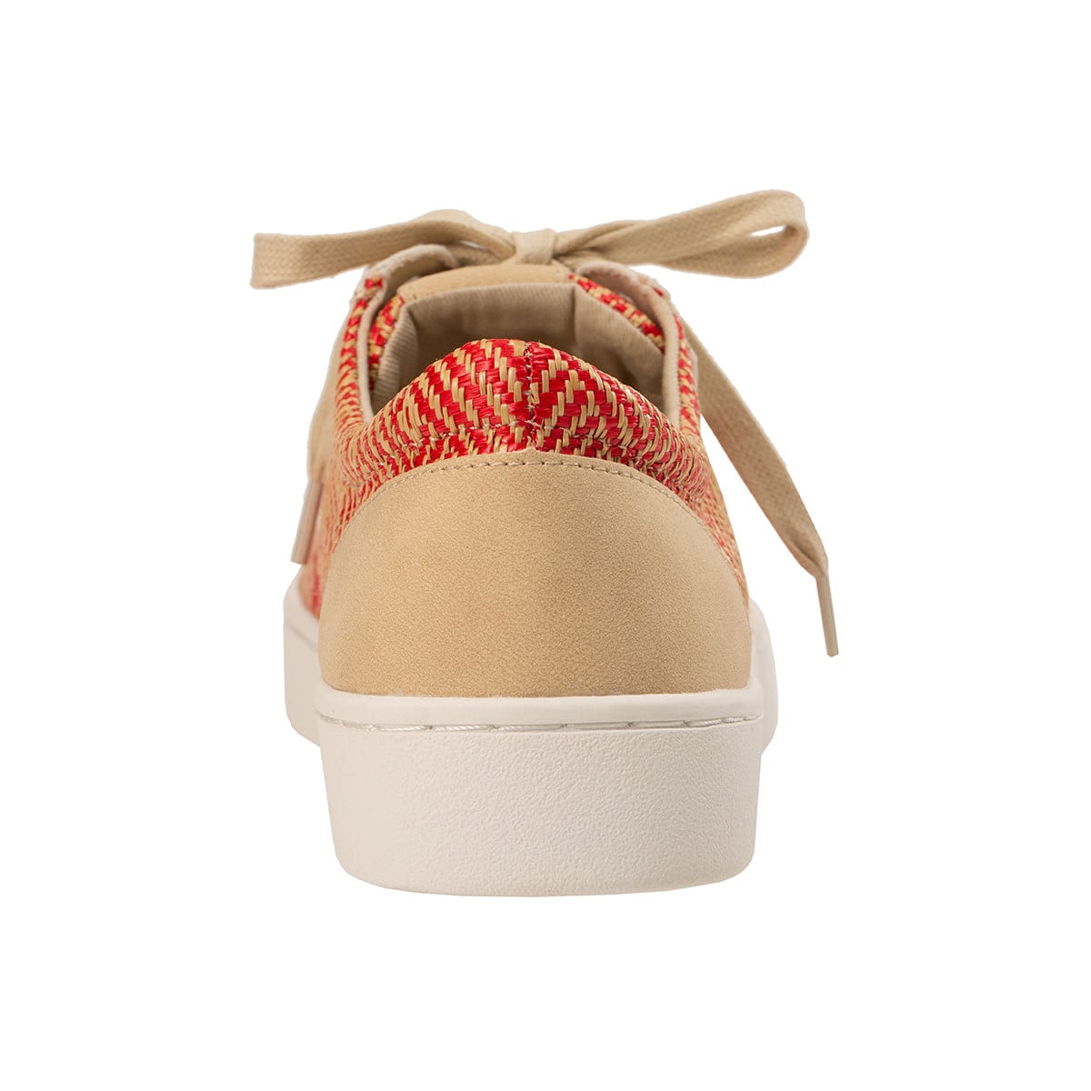 Revitalign Amalfi Women's Woven Lace-Up Sneaker - Blazing Red/Natural