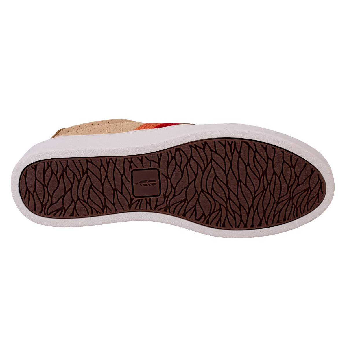 Revitalign Belmont Stripe Women's Velvet Trim Lace-Up Sneaker - Tan