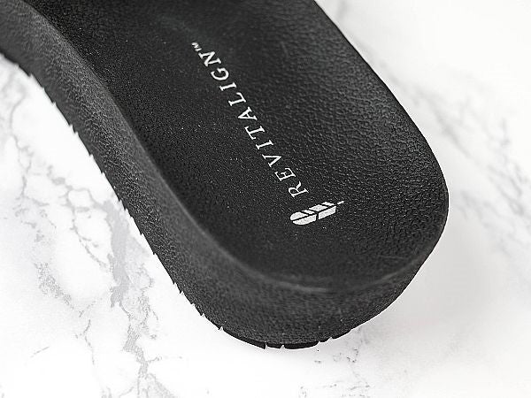 Revitalign Breezy Slide Comfort Wedge Sandal - Black footbed