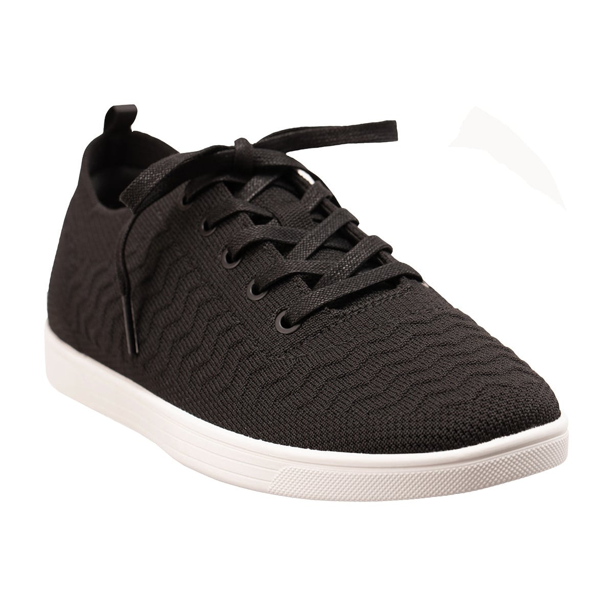 Revitalign Captain Stretch Women's Lace-Up Sneaker - Black
