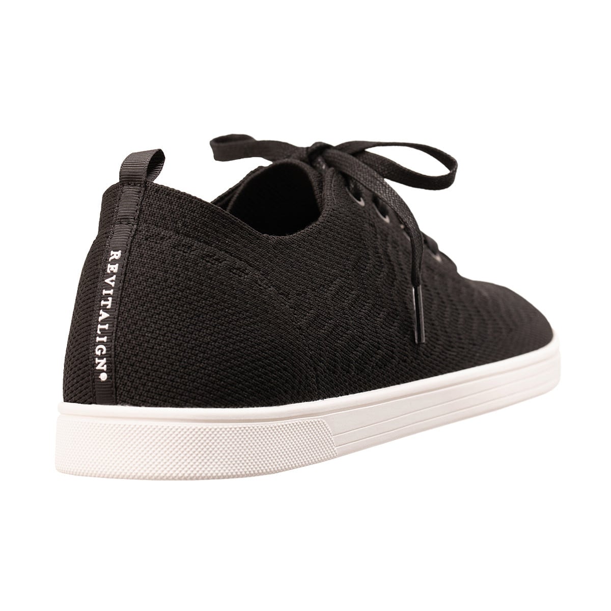 Revitalign Captain Stretch Women's Lace-Up Sneaker - Black