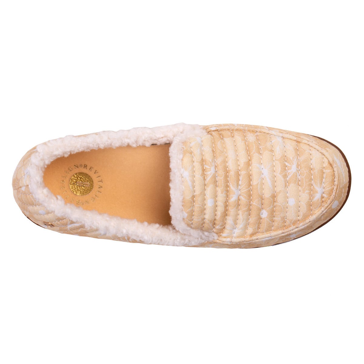 Revitalign Cedar Women's Cozy Textile Slipper - Almond Buff