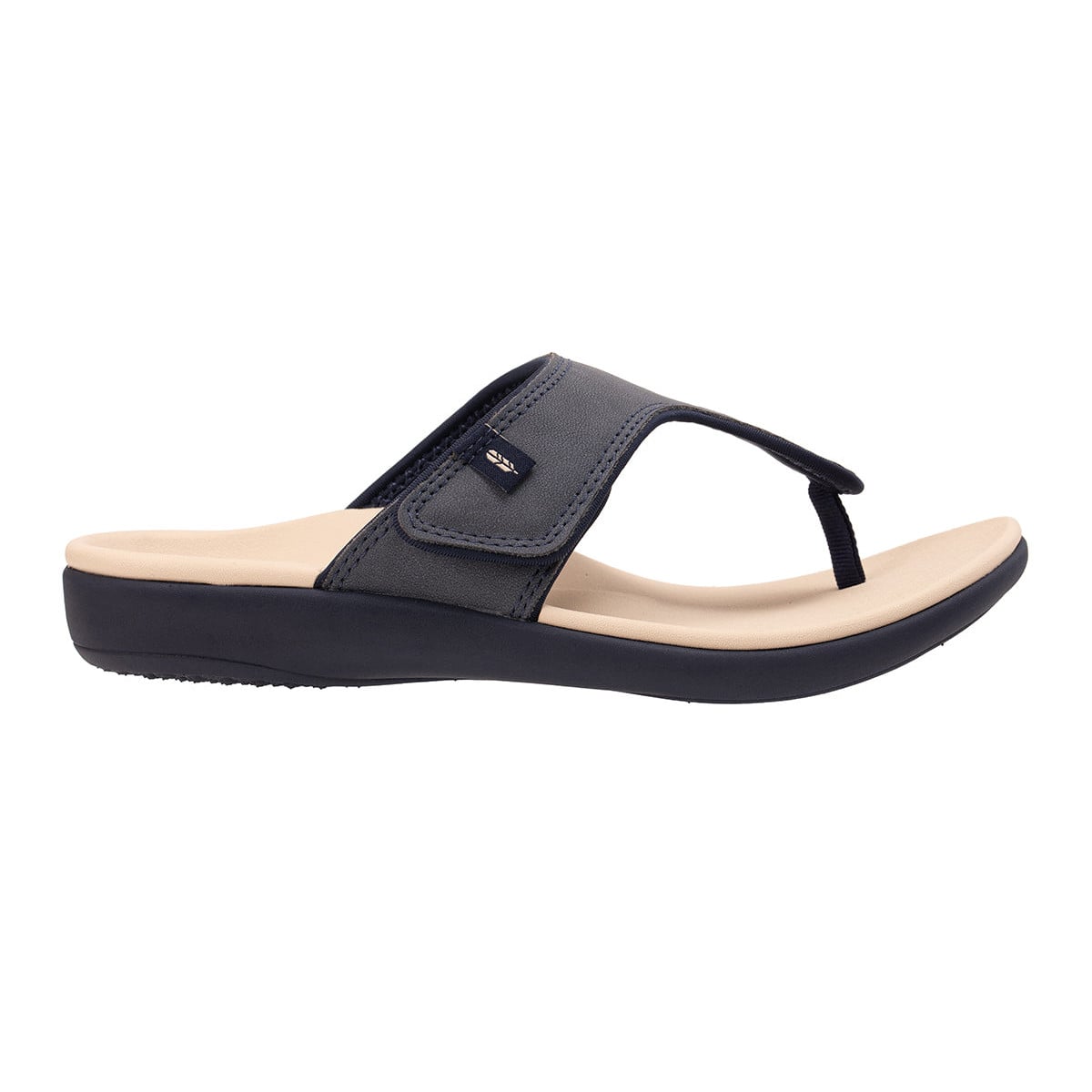 Revitalign Coco Women's Adjustable T-Strap Sandal - Navy