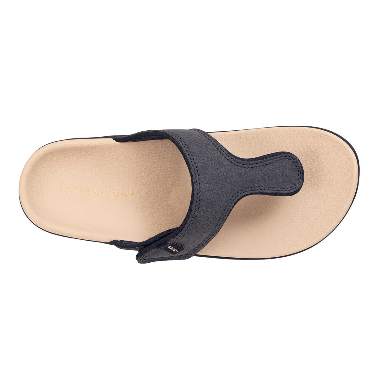 Revitalign Coco Women's Adjustable T-Strap Sandal - Navy