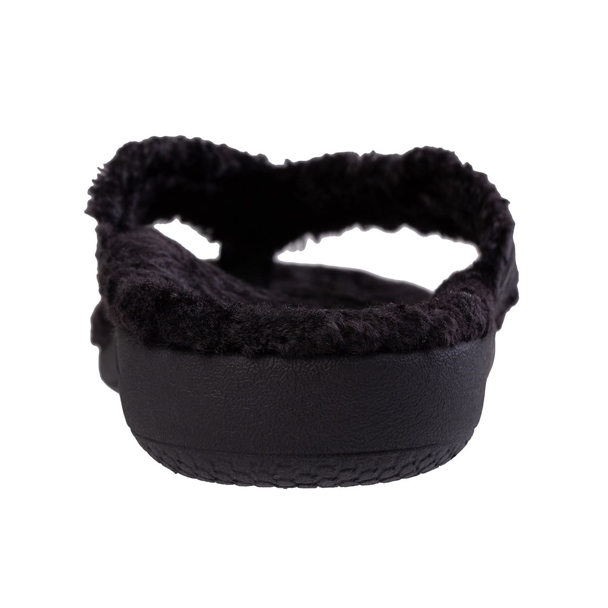 Revitalign Coco Satin Women's Toe-Post Slipper - Black