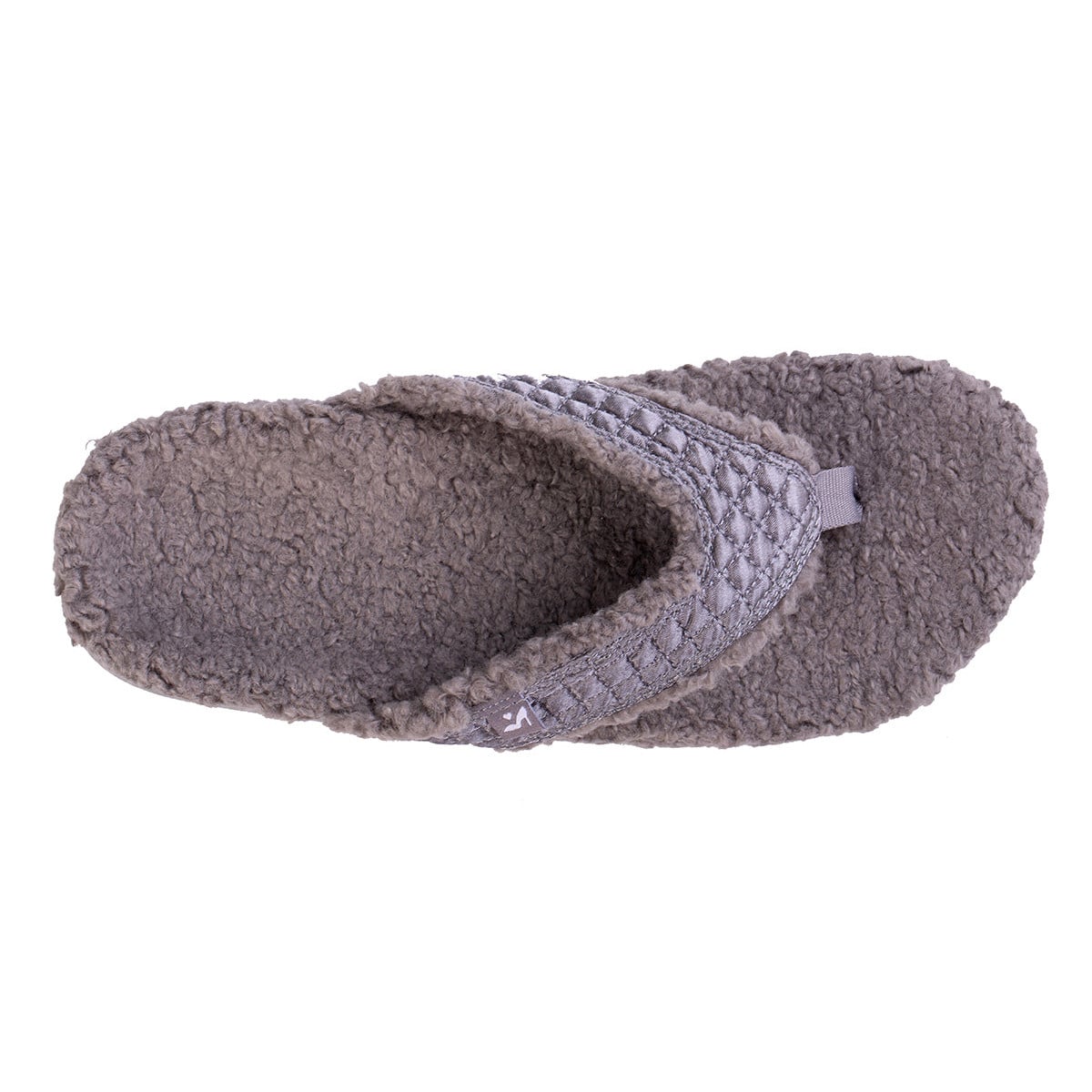 Revitalign Coco Satin Women's Toe-Post Slipper - Grey
