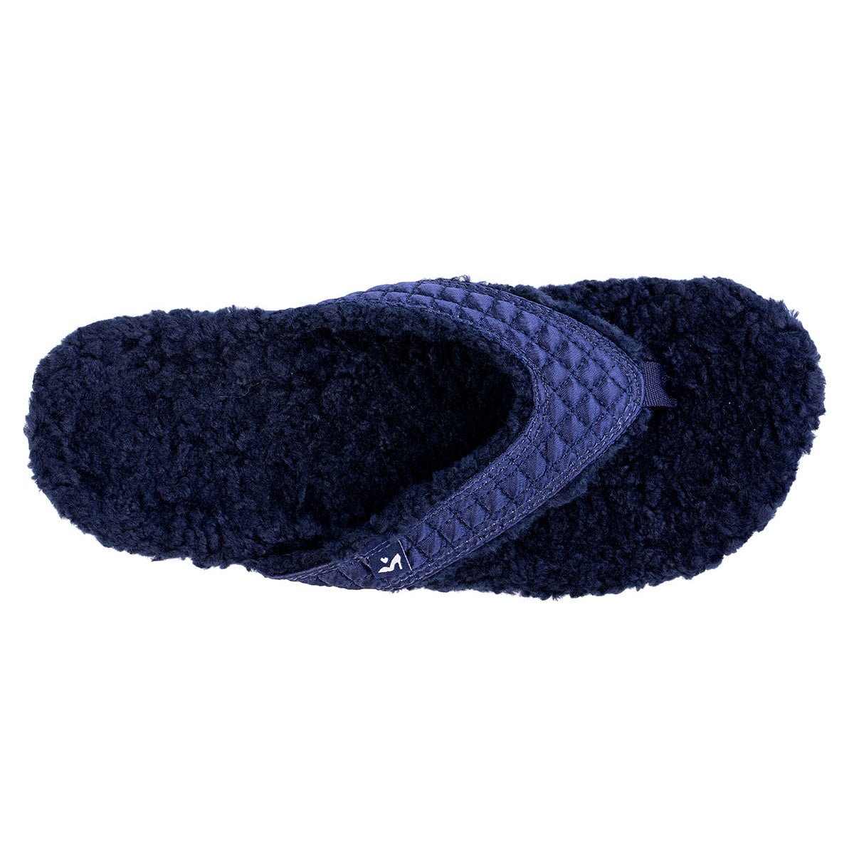 Revitalign Coco Satin Women's Toe-Post Slipper - Peacoat
