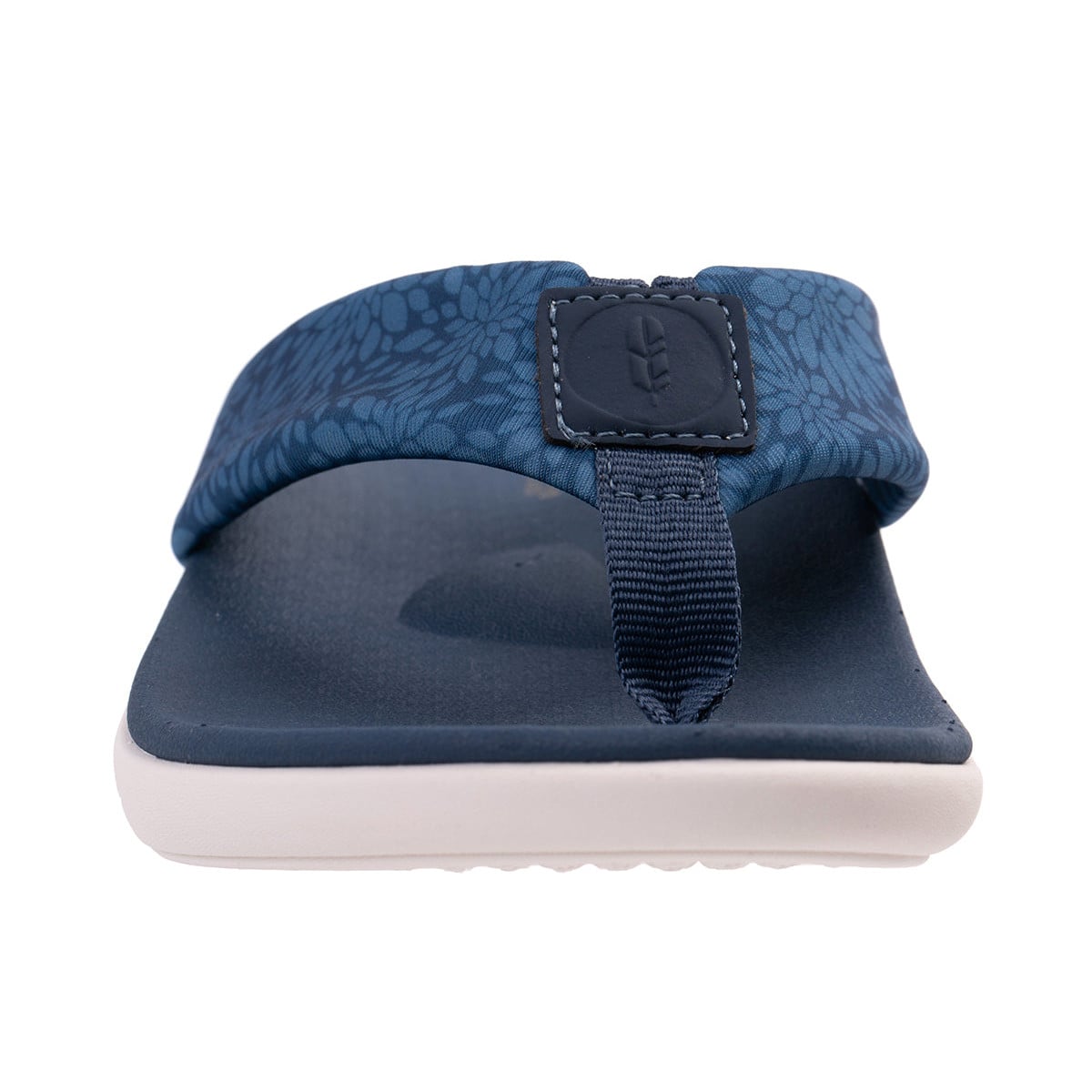 Revitalign Dahlia Women's Floral Print Flip-Flop Sandal - Majolica Blue
