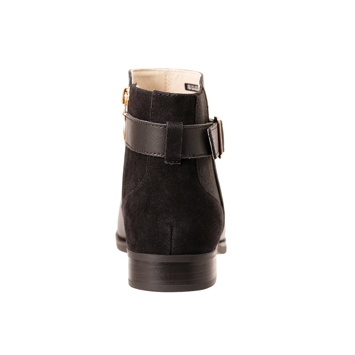 Revitalign Dakotah Women's Leather and Suede Ankle Boot - Black