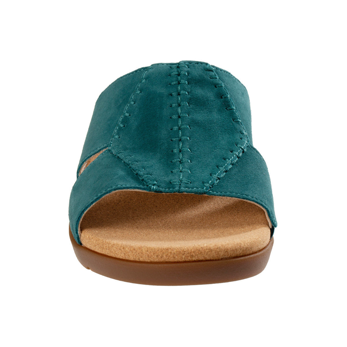 Revitalign Dolce Women's Suede Slide Sandal - Spruce Green