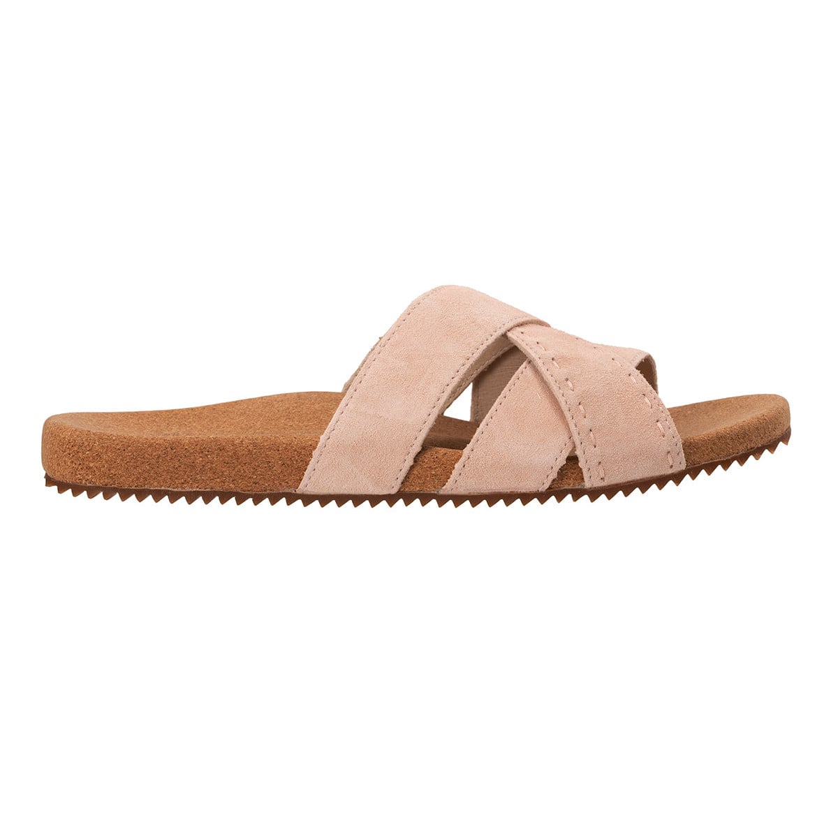 Revitalign Eden Women's Suede Slide Sandal - Creole Pink