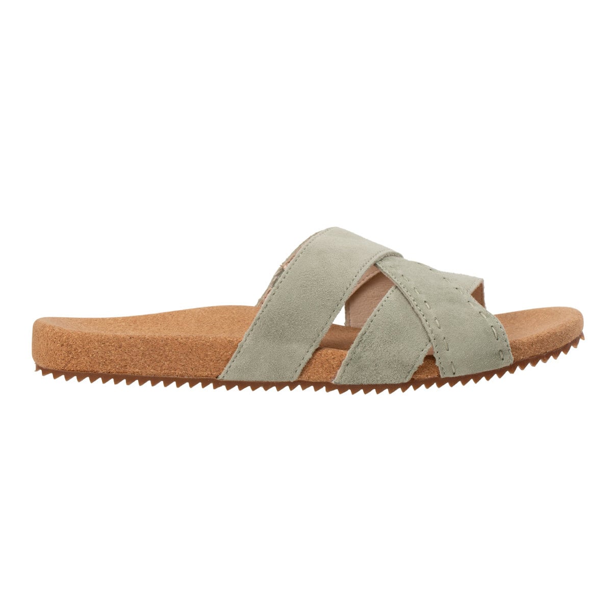 Revitalign Eden Women's Suede Slide Sandal in Desert Sage