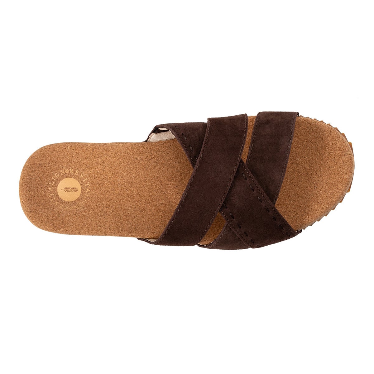 Revitalign Eden Women's Suede Slide Sandal - Java