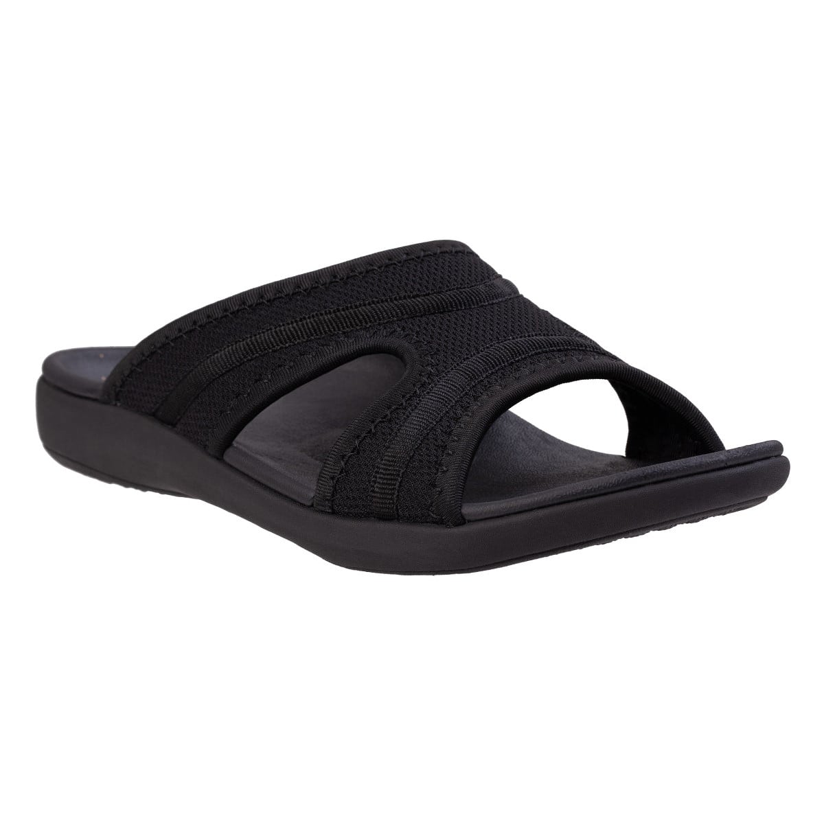 Revitalign Energize Women's Sport Mesh Slide Sandal - Black