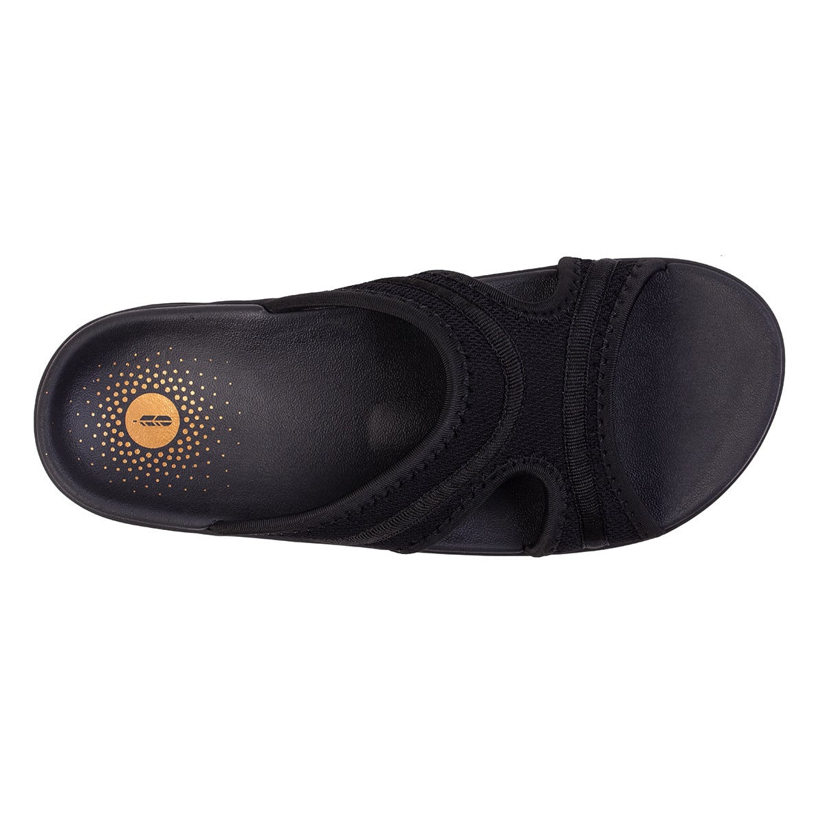 Revitalign Energize Women's Sport Mesh Slide Sandal - Black