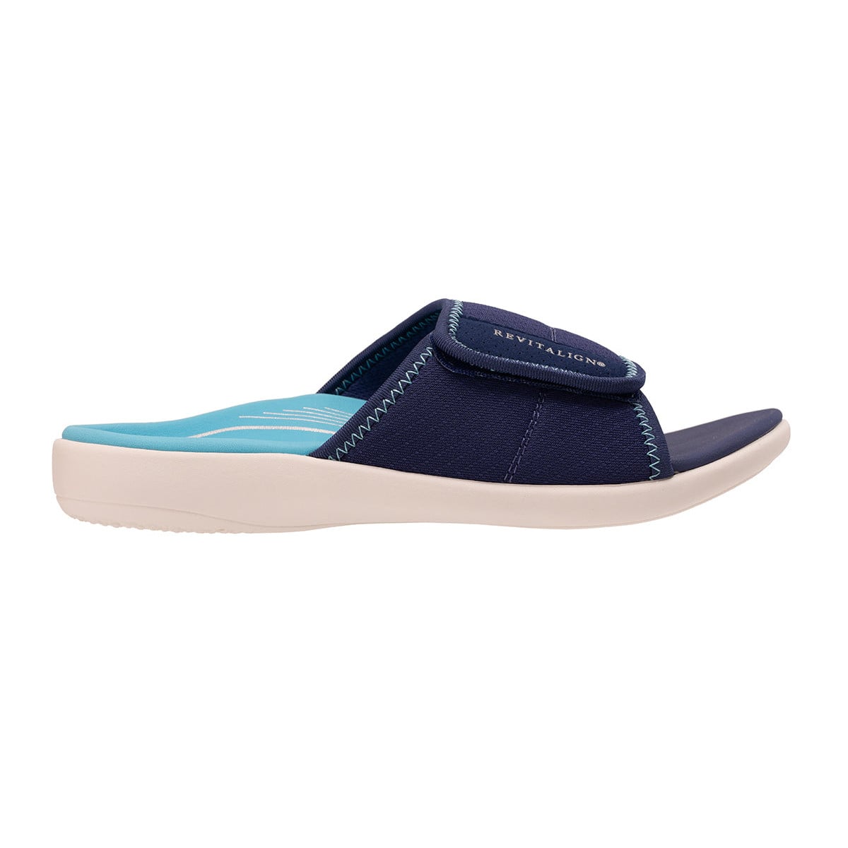 Revitalign Energized Women's Adjustable Mesh Slide Sandal - Twilight Blue