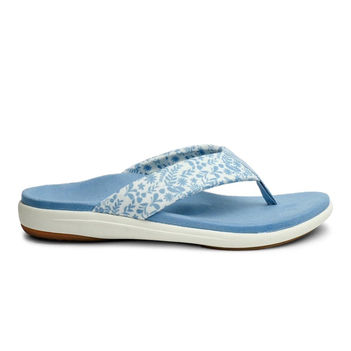 Revitalign Euphoria Women's Floral Flip Flop - White