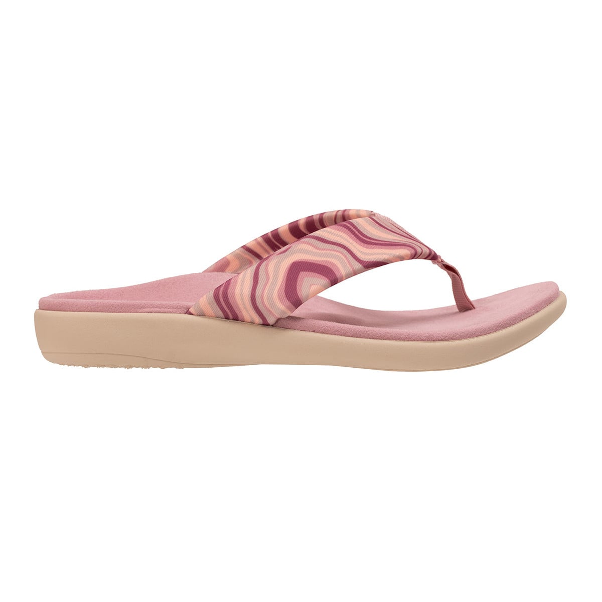Revitalign Euphoria Fresh Women's Printed Flip-Flop Sandal - Creole Pink