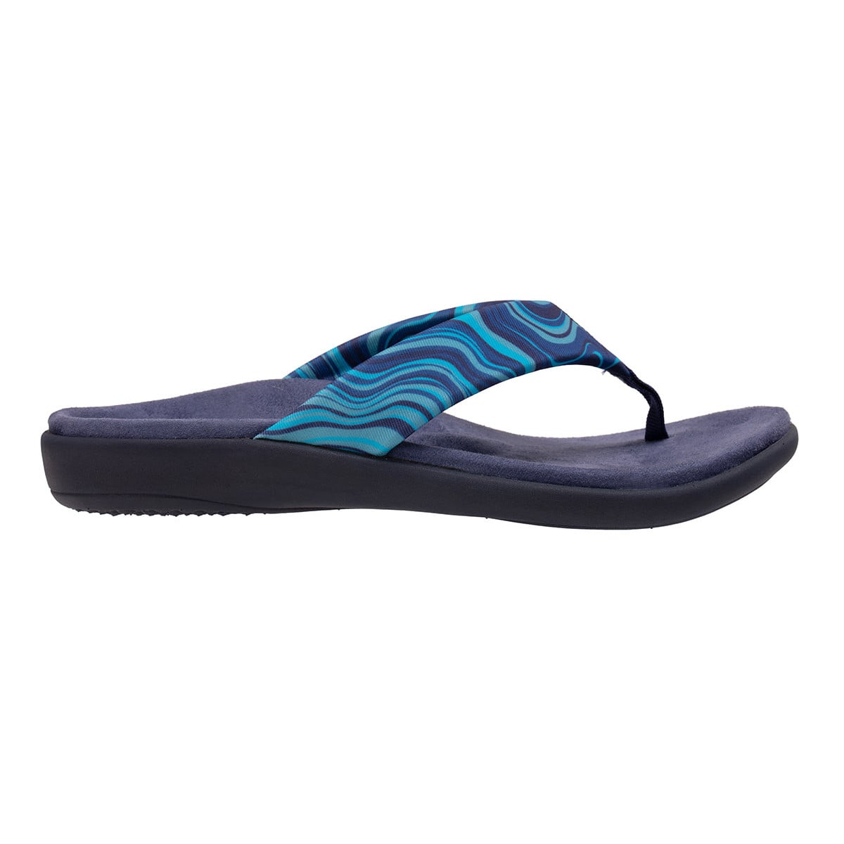 Revitalign Euphoria Fresh Women's Printed Flip-Flop Sandal - Twilight Blue