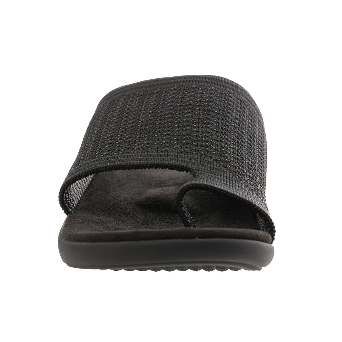 Revitalign Evelyn Serenity Women's Knit Toe Loop Slide Sandal - Black