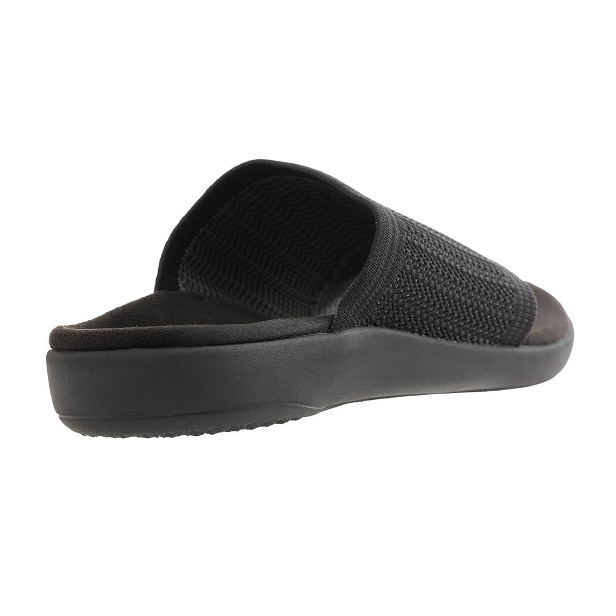 Revitalign Evelyn Serenity Women's Knit Toe Loop Slide Sandal - Black