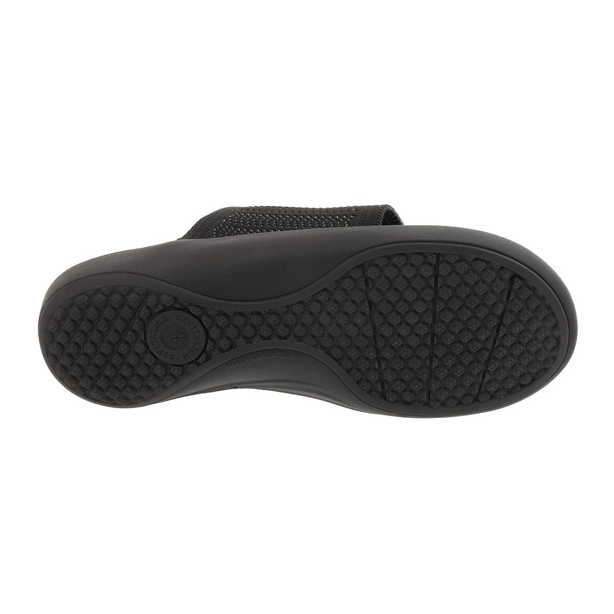 Revitalign Evelyn Serenity Women's Knit Toe Loop Slide Sandal - Black