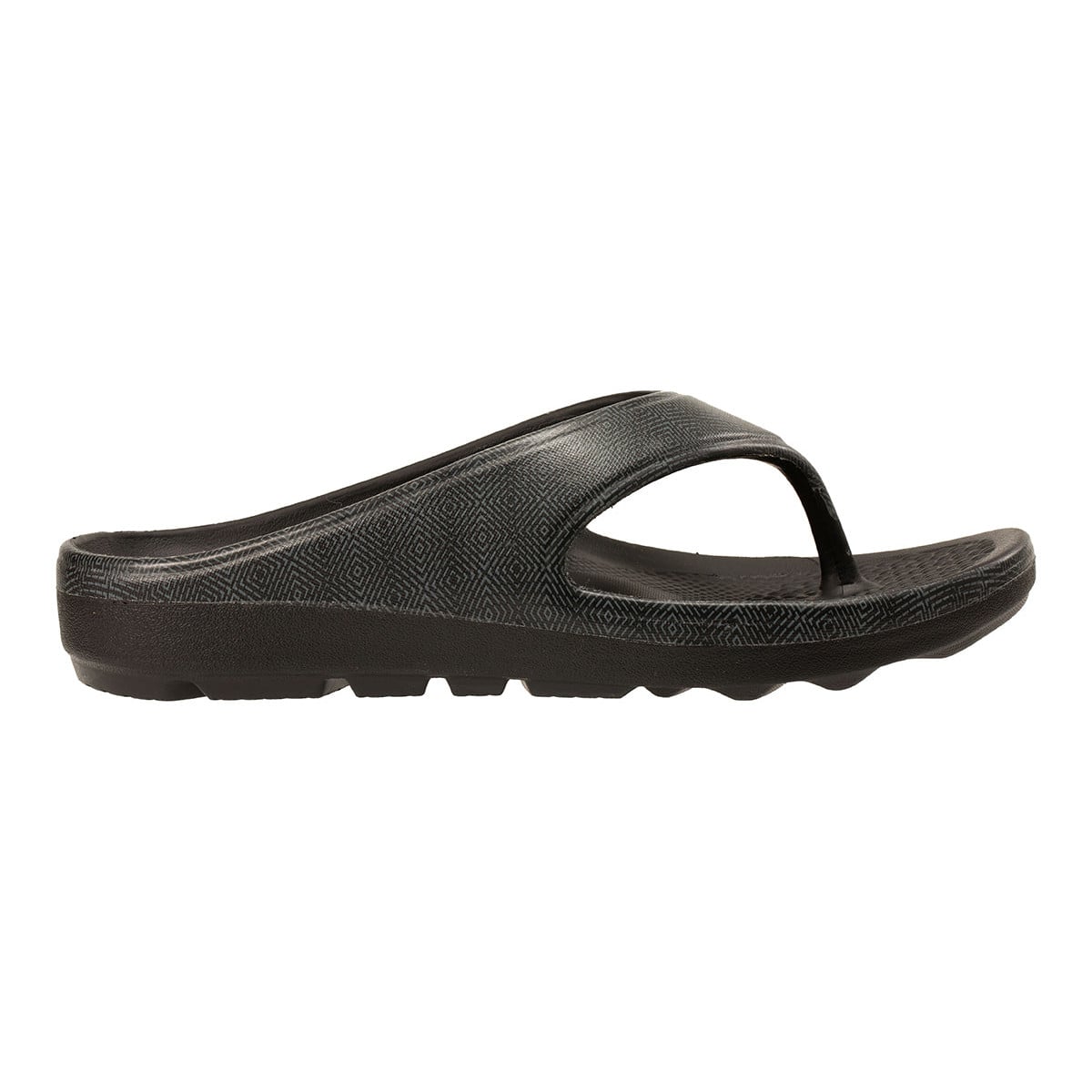 Revitalign Fusion Energy Print Women's Recovery Thong Sandal - Black