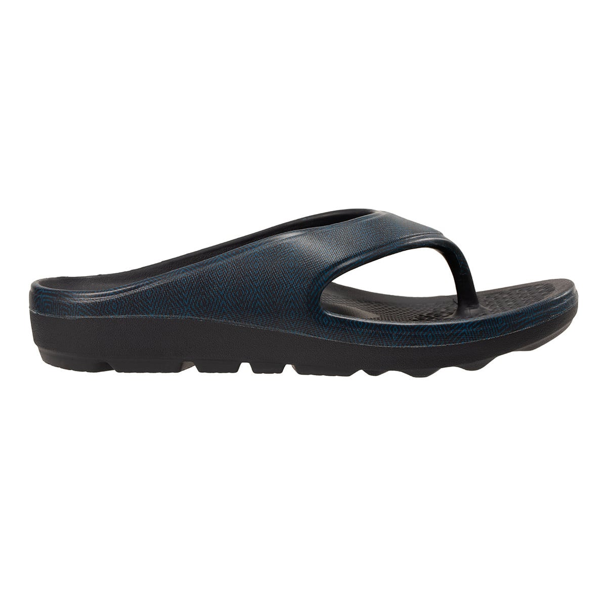 Revitalign Fusion Energy Print Women's Recovery Thong Sandal - Navy
