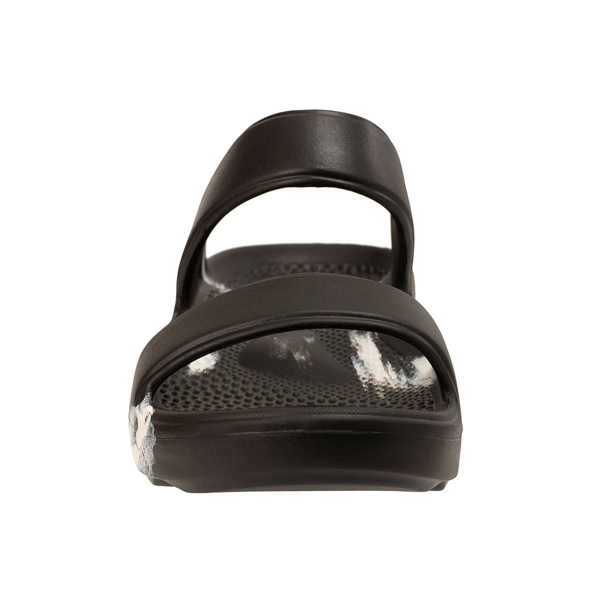 Revitalign Fusion Zest Marble Women's Recovery Slide Sandal - Black