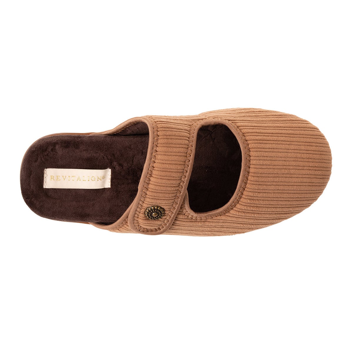 Revitalign Gale Women's Adjustable Slipper - Walnut