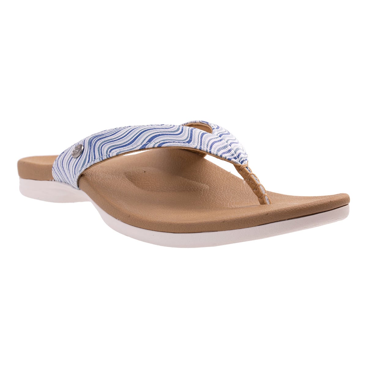 Revitalign Gulf Retro Women's Toe-Post Sandal - Blue