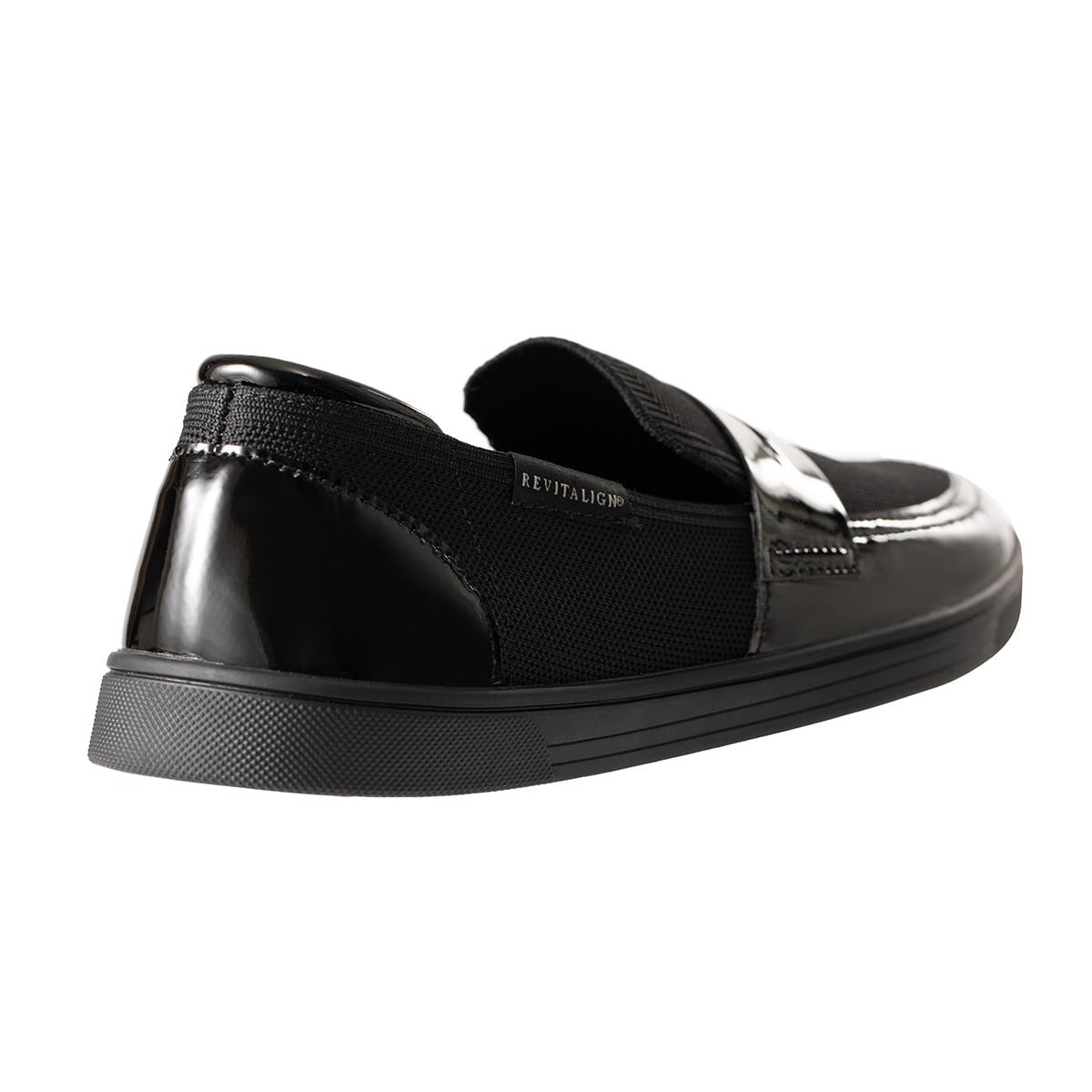 Revitalign Hamlet Women's Knit Penny Loafer - Black