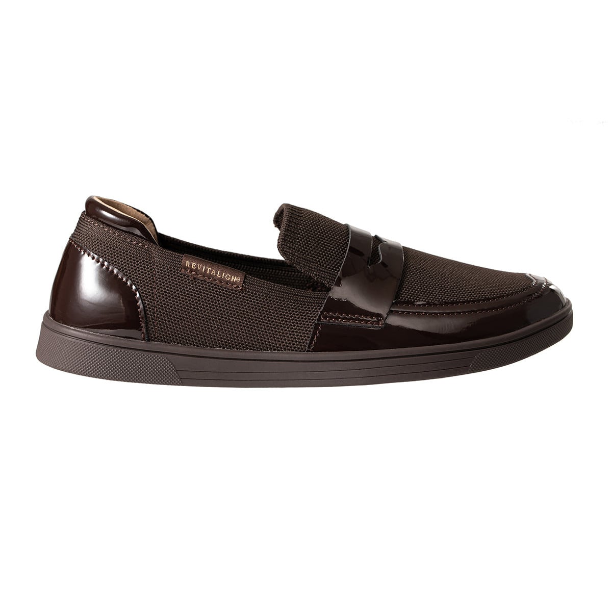 Revitalign Hamlet Women's Knit Penny Loafer - Java