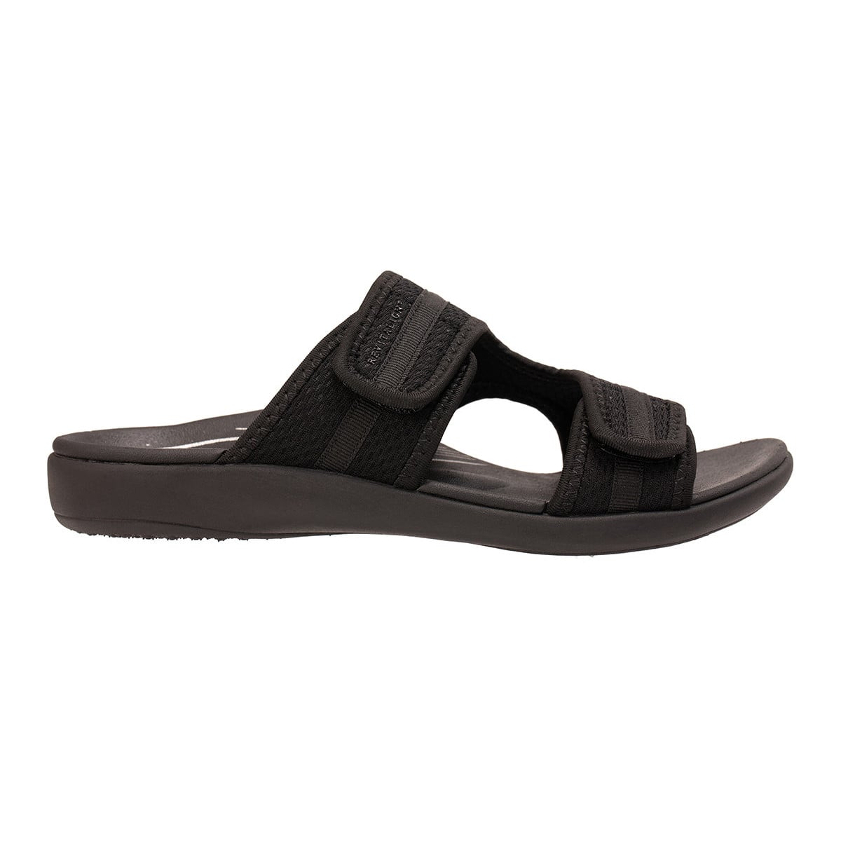 Revitalign Inspire Sport Women's Adjustable Slide Sandal - Black
