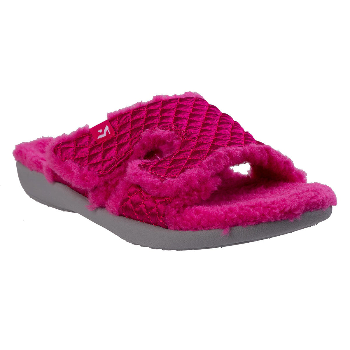 Revitalign Janie Satin Women's Cross-Strap Slipper - Pink
