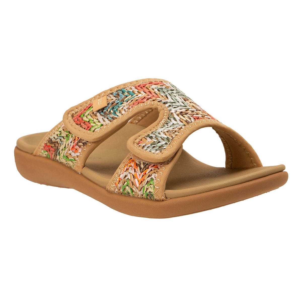 Revitalign Kholo Capri Women's Adjustable Raffia Sandal - Multi