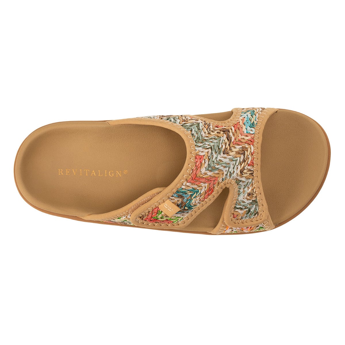 Revitalign Kholo Capri Women's Adjustable Raffia Sandal - Multi