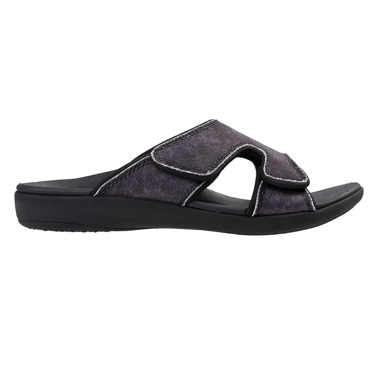 Revitalign Kholo Denim Women's Slide Sandal - Black
