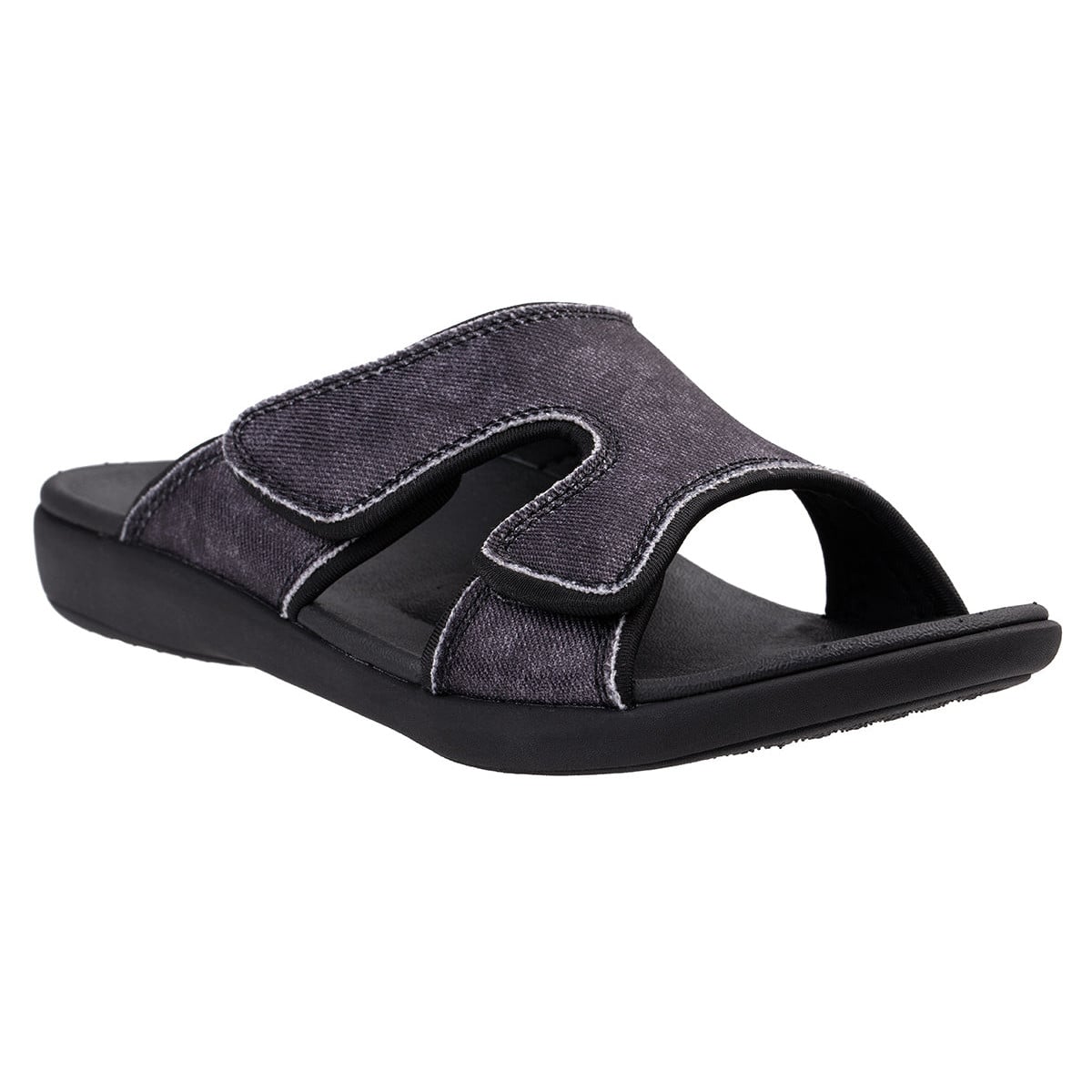 Revitalign Kholo Denim Women's Slide Sandal - Black