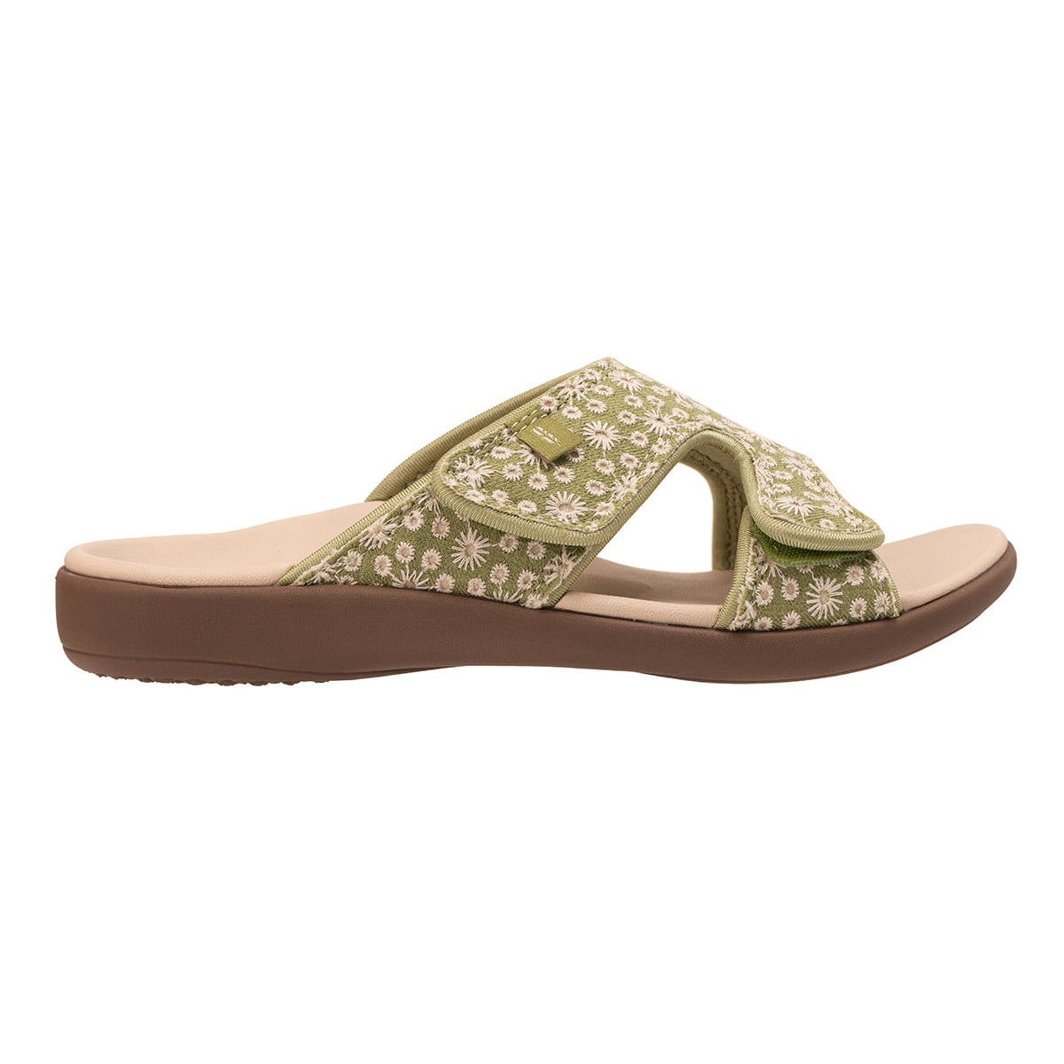 Revitalign Kholo Society Women's Eyelet Two-Strap Sandal - Olive