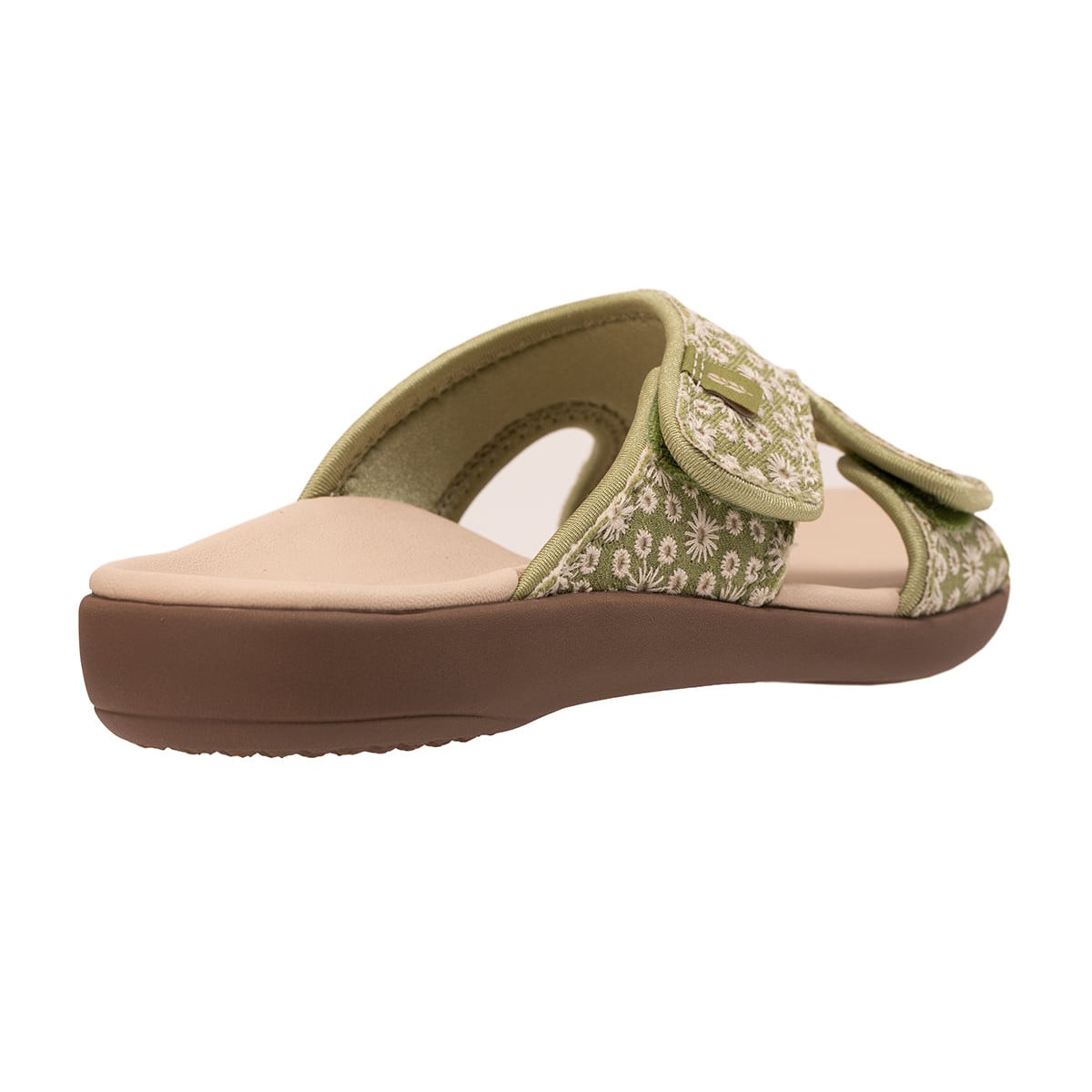 Revitalign Kholo Society Women's Eyelet Two-Strap Sandal - Olive