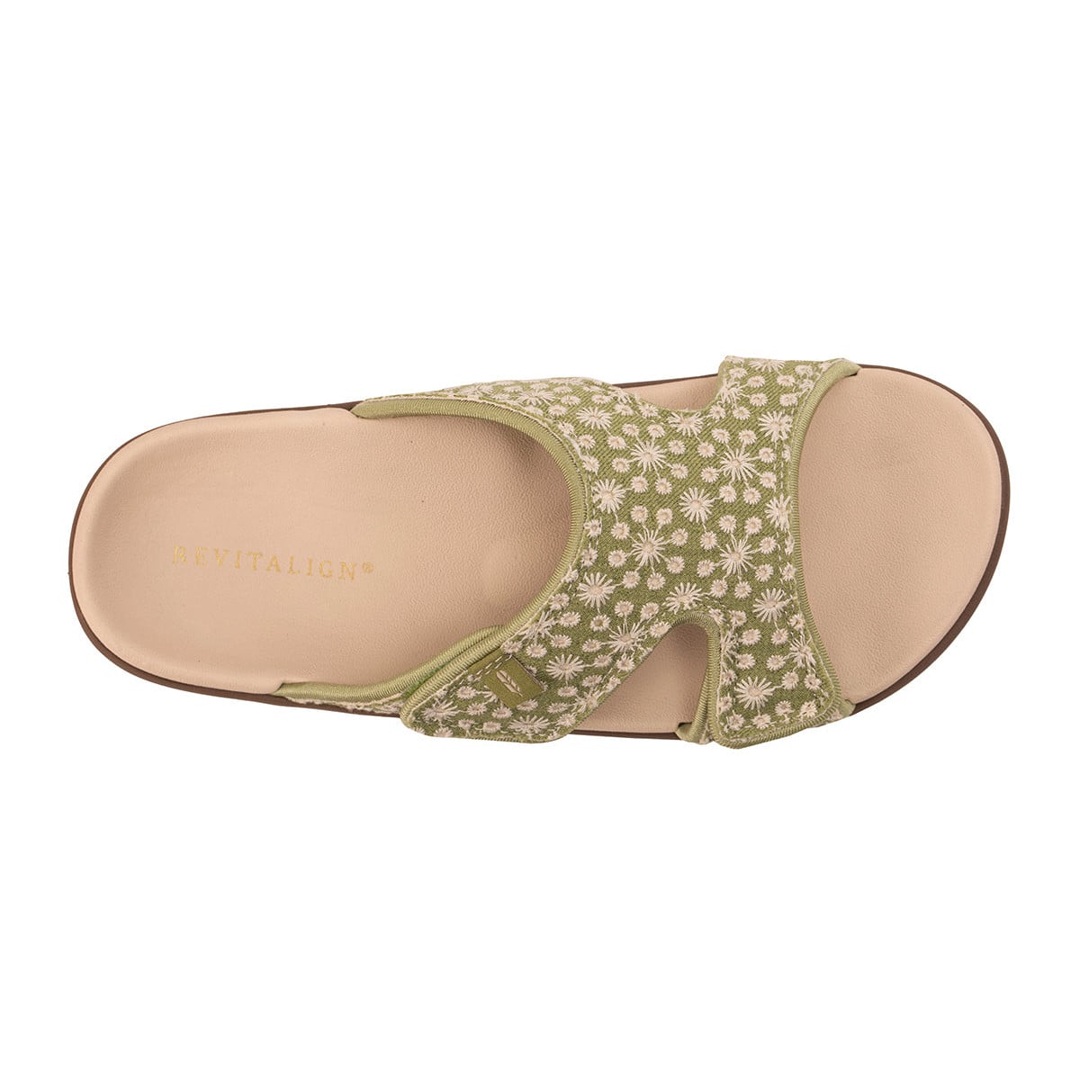 Revitalign Kholo Society Women's Eyelet Two-Strap Sandal - Olive