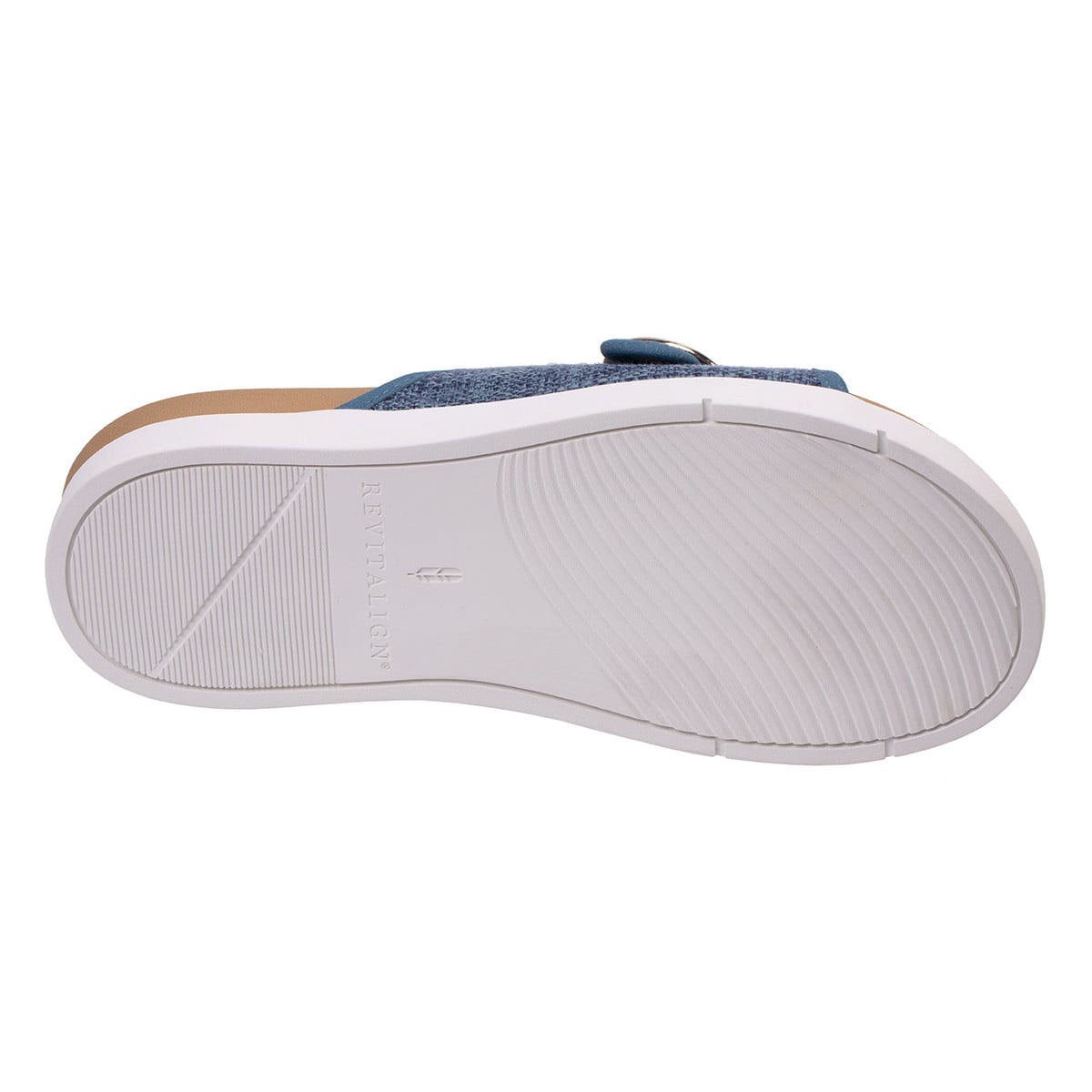 Revitalign Mabel Women's Buckle Slide Sandal - Blue
