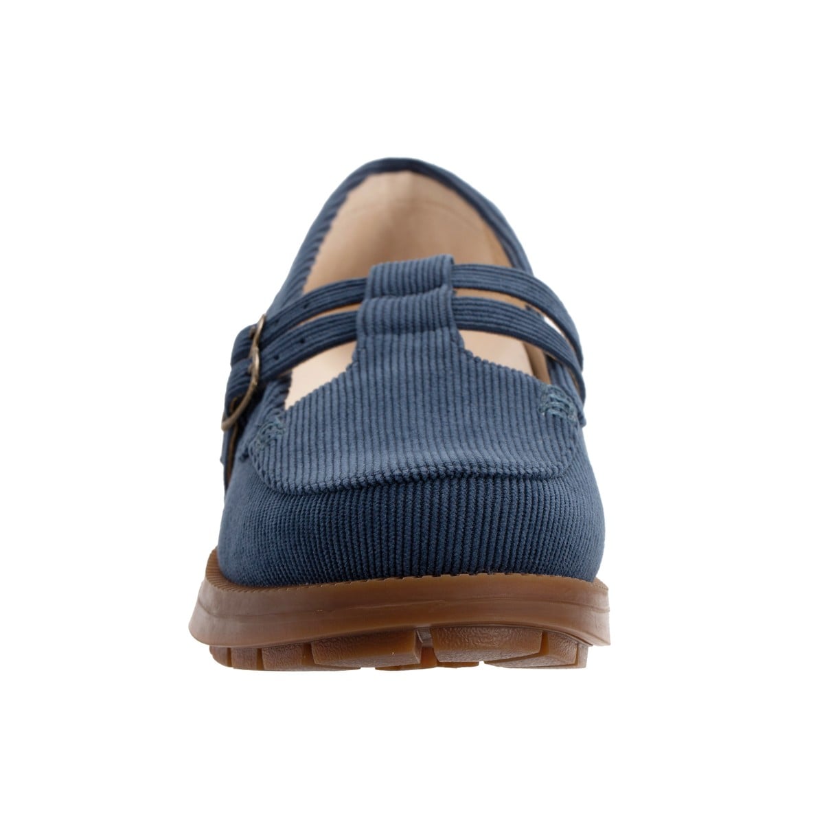 Revitalign Maple Women's Double-Strap Loafer - Navy Corduroy